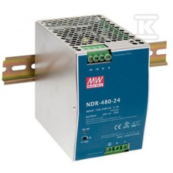 ZASILACZ NA SZYNĘ DIN 480W 24V 20A