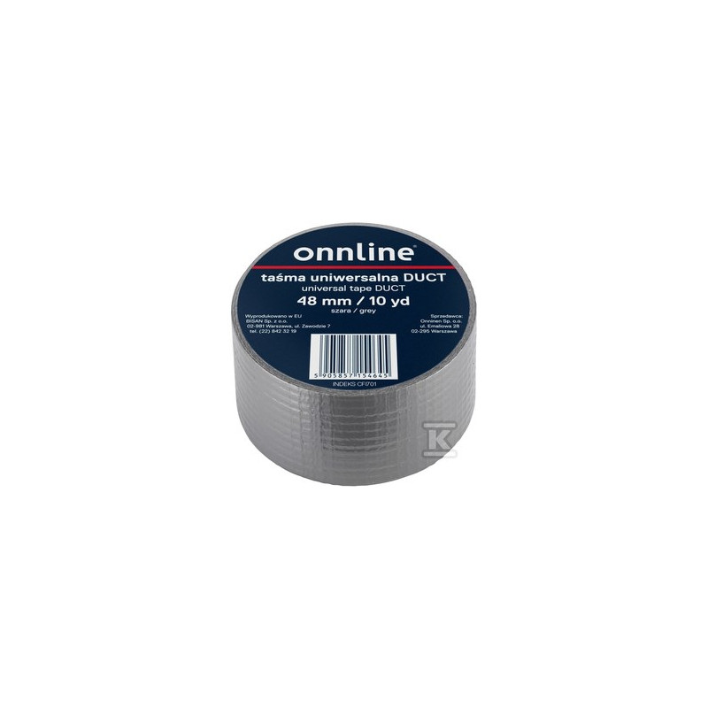 TAŚMA ONNLINE 48MM/10YD SZARA DUCT