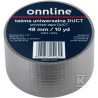 TAŚMA ONNLINE 48MM/10YD SZARA DUCT