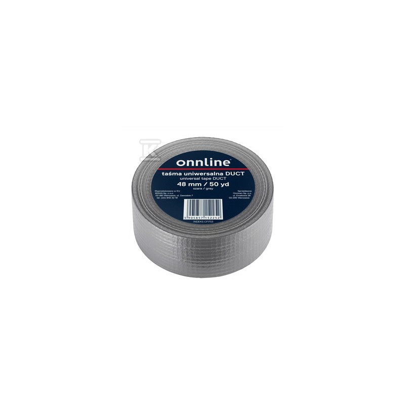 TAŚMA ONNLINE 48MM/50YD SZARA DUCT