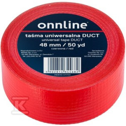 TAŚMA ONNLINE 48MM/50YD CZERWONA DUCT