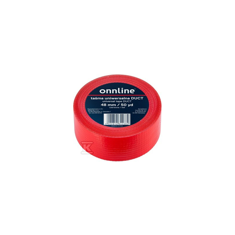 TAŚMA ONNLINE 48MM/50YD CZERWONA DUCT