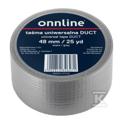 TAŚMA ONNLINE 48MM/25YD SZARA DUCT