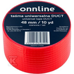TAŚMA ONNLINE 48MM/10YD CZERWONA DUCT