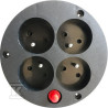 GDPN-GN.PRZEDŁUŻACZA 4X220V+TERMIK NOW