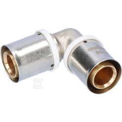 KOLANO 90ST ZAPRASOWYWANE 25MM