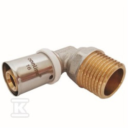 KOLANO 90ST ZAPRASOWYWANE GZ 20MM X 3/4"