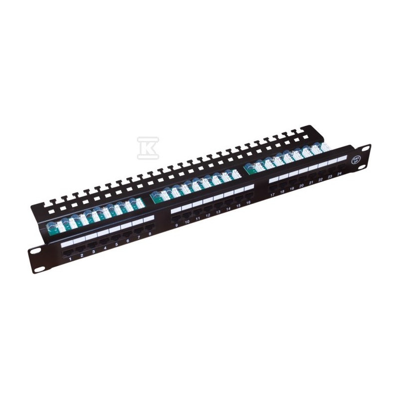 PATCH PANEL UTP KAT.5E 24 PORTY LSA 1U