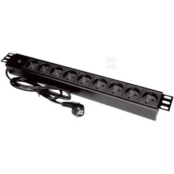 LISTWA ZASIL. 19" 9XCEE 7/5-7/7 LED