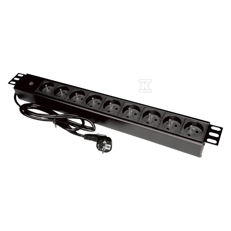 LISTWA ZASIL. 19" 9XCEE 7/5-7/7 LED
