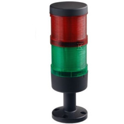 KOLU.SYGN.70MM,KOMPL,LED,CZER/ZIEL.24VDC