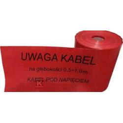 FOLIA 30X0,5 100MB CZER.PERFORACJA NAPIS