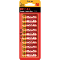BATERIA KODAK ZINC HEAVY DUTY AA 10 PAK