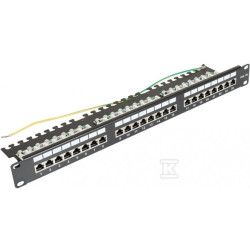 PANEL KATEGORII 5E FTP 19" 1U, 24XRJ45