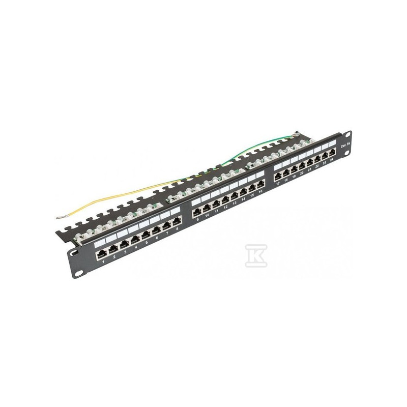 PANEL KATEGORII 5E FTP 19" 1U, 24XRJ45