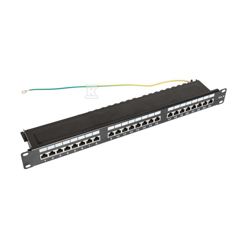 PANEL KATEGORII 6 FTP 19" 1U, 24XRJ45