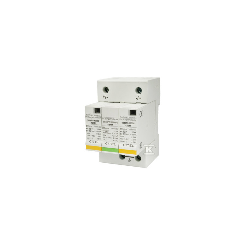OGR.PRZEP.T1+2 12,5KA 2P+G DS50PV-1000G