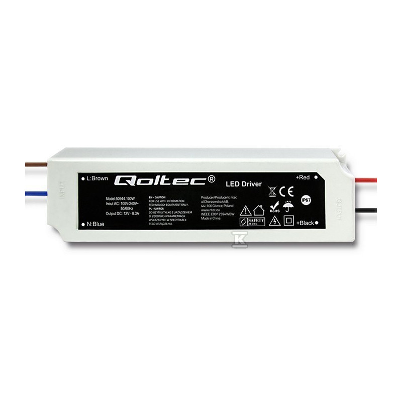 ZASILACZ IMPULSOWY DO LED 100W 12V 8.3A