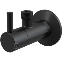 ZAWÓR KĄTOWY FILTR 1/2×3/8" CZARNY-MA
