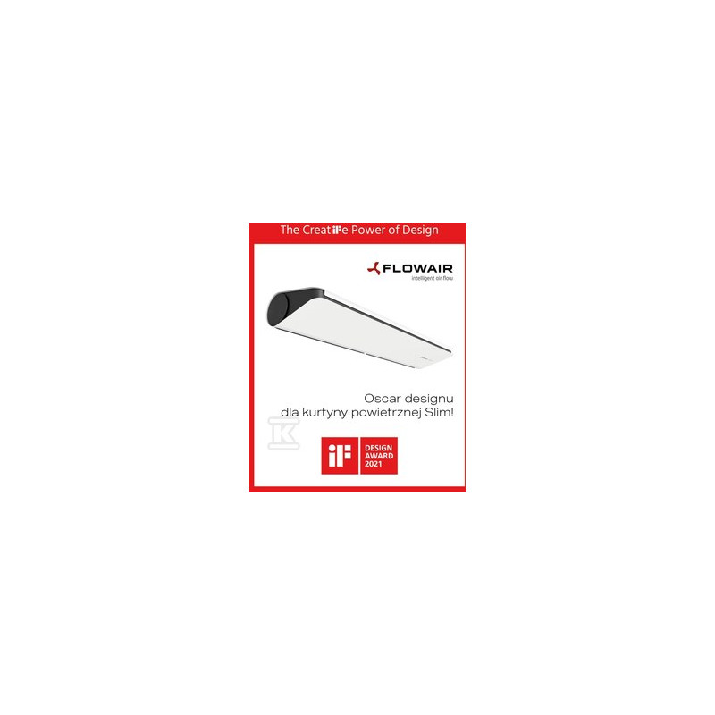 SLIM E-200 KURTYNA DRZW.ELE. 2M 12KW BIA