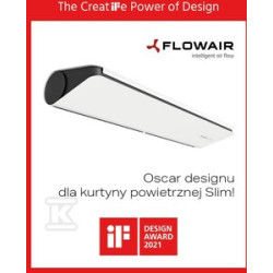 SLIM E-150 KURTYNA DRZW.ELE.1,5M 9KW BIA