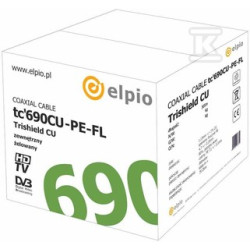 KABEL KONC ZEWN ŻEL RG6 TRISHIELD