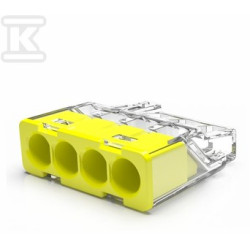 SZYBKOZŁĄCZKA MINI X4,DRUT,0,2-2,5MM2
