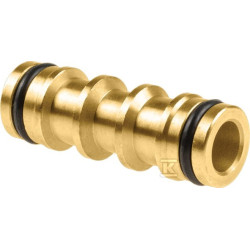 ŁĄCZNIK DWÓJNIK MOSIĄDZ 3/4", 1/2"