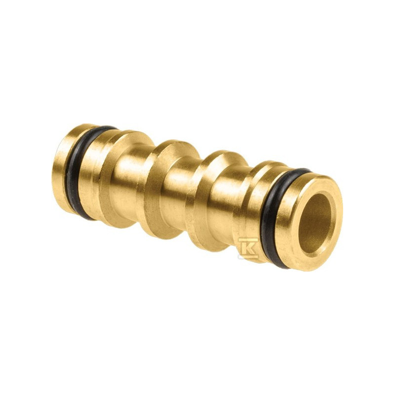 ŁĄCZNIK DWÓJNIK MOSIĄDZ 3/4", 1/2"
