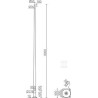 SAL-80K INOX SŁUP ALUM. ANODOWANY