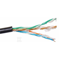 KABEL U/UTP KAT. 5E ZEW., ŻEL. PE 500M