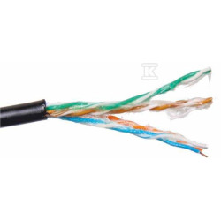 KABEL U/UTP KAT. 5E ZEW., ŻEL. PE 305M
