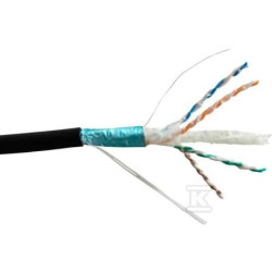 KABEL F/UTP KAT.6A ZEW. ŻEL. 500M
