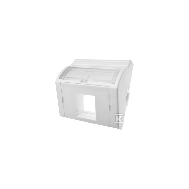 ADAPTER 45X45 1XRJ45 (WYPUKŁY KĄTOWY)