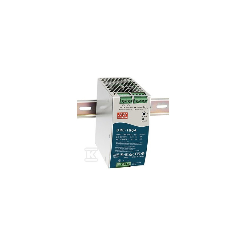 DRC-180B ZASILACZ 180W 27.6V 6.5A, 27.6V