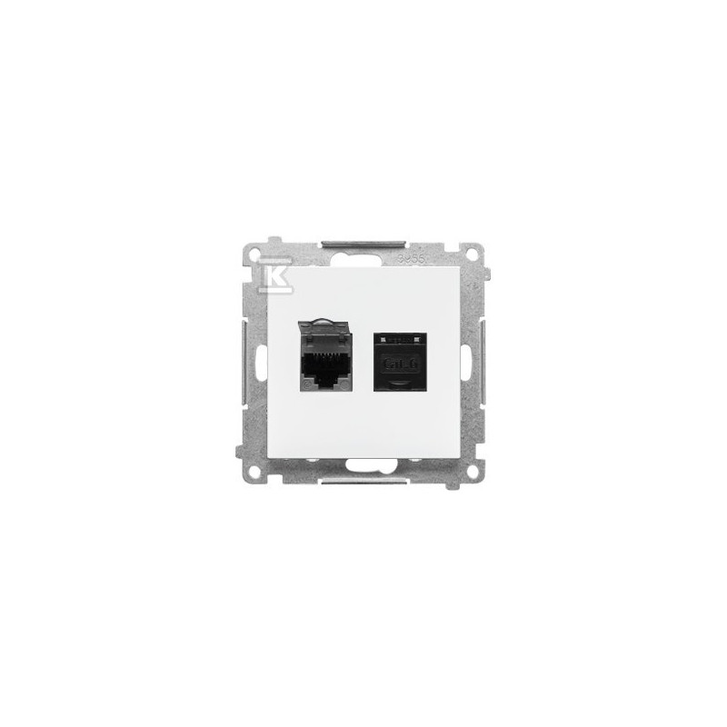 GN.2-KR.KOM.RJ45 K.6 P.BIAŁY MAT SIMON5