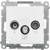 GN.ANTEN.R-TV-SAT PRZ. BIAŁY MAT SIMON5