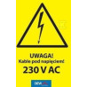 NAKLEJKA OSTRZEGAWCZA