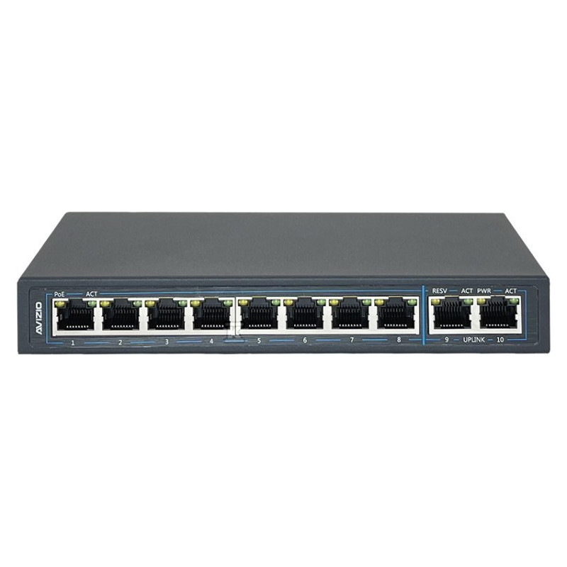 SWITCH 8XRJ45 POE+ 2XRJ45 (MAX 96W) MB