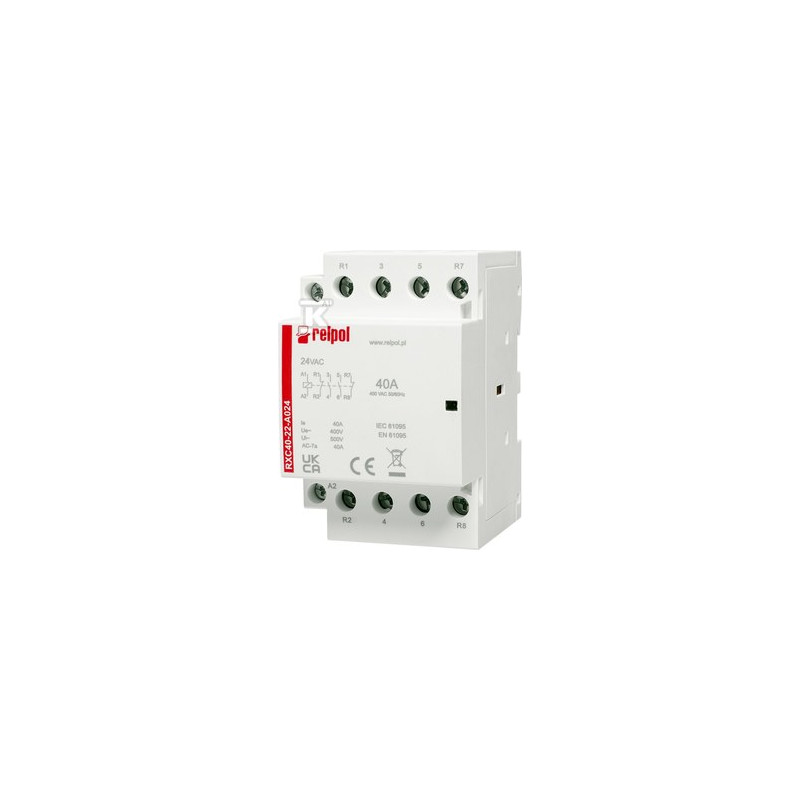 STYCZ.INST.2NO+2NC,40A,AC RXC40-22-A024