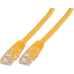 PATCHCORD RJ45 U/UTP 6 PVC CCA ŻÓŁ 0,