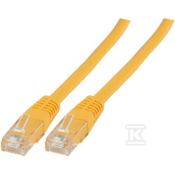 PATCHCORD RJ45 U/UTP 6 PVC CCA ŻÓŁ 0,