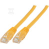 PATCHCORD RJ45 U/UTP 6 PVC CCA ŻÓŁ 3