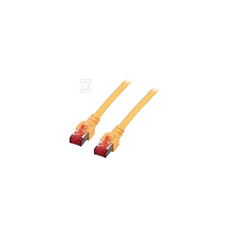 PATCHCORD RJ45 S/FTP 6 LSZH ŻÓŁ 3