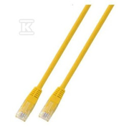 PATCHCORD RJ45 U/UTP 5E PVC CCA ŻÓŁ 0
