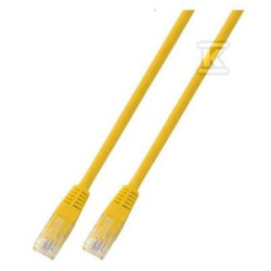PATCHCORD RJ45 U/UTP 5E PVC CCA ŻÓŁ 1