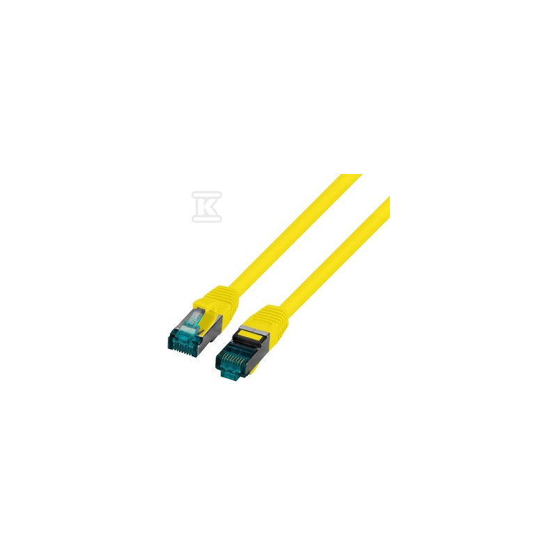 PATCHCORD RJ45 S/FTP 6A LSZH ŻÓŁ 5