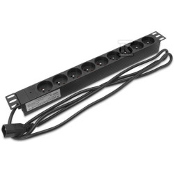 LISTWA ZASIL. 19'' 9X230V C14 BEZ WYŁĄ