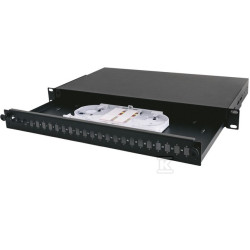 PANEL 19" 1U 24XSC SX 1X KASETA SC-FL-01