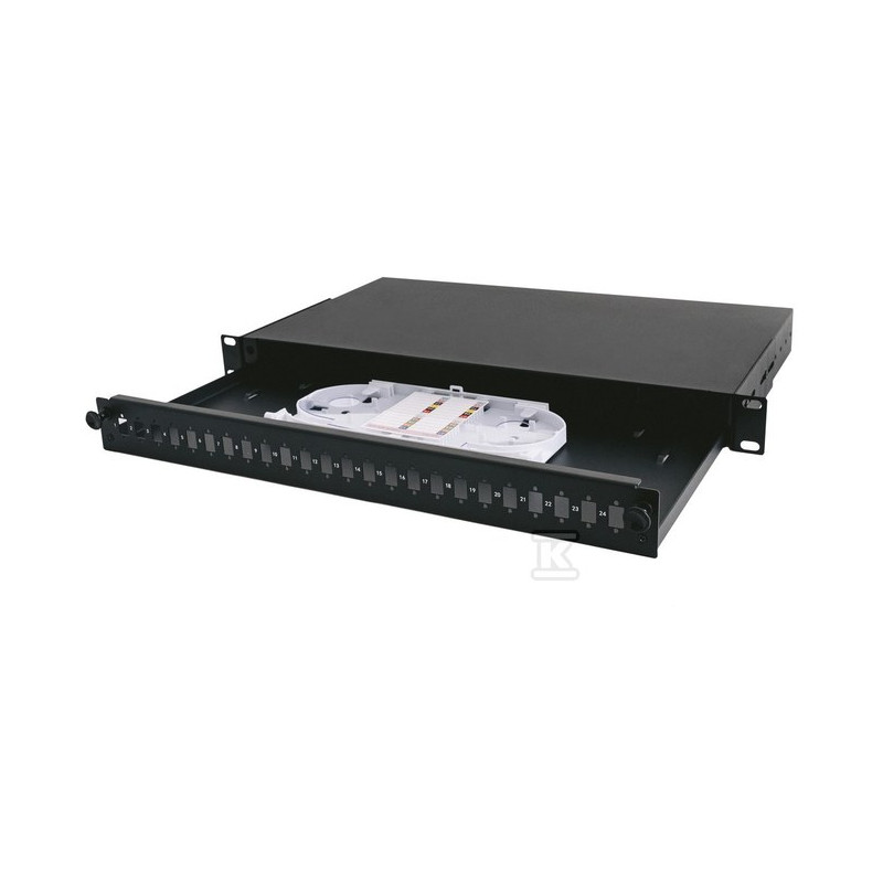 PANEL 19" 1U 24XSC SX 1X KASETA SC-FL-01